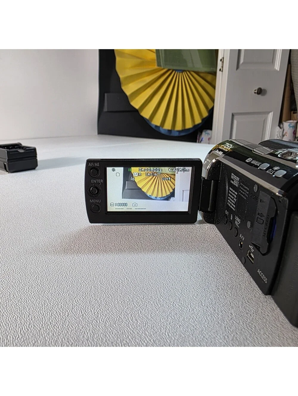 Panasonic SDR-H85 HDD Camcorder Zoom Digital Video Camera W/Charger & SD Card
